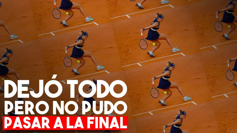 Podoroska cayó ante Swiatek en las semifinales de Roland Garros