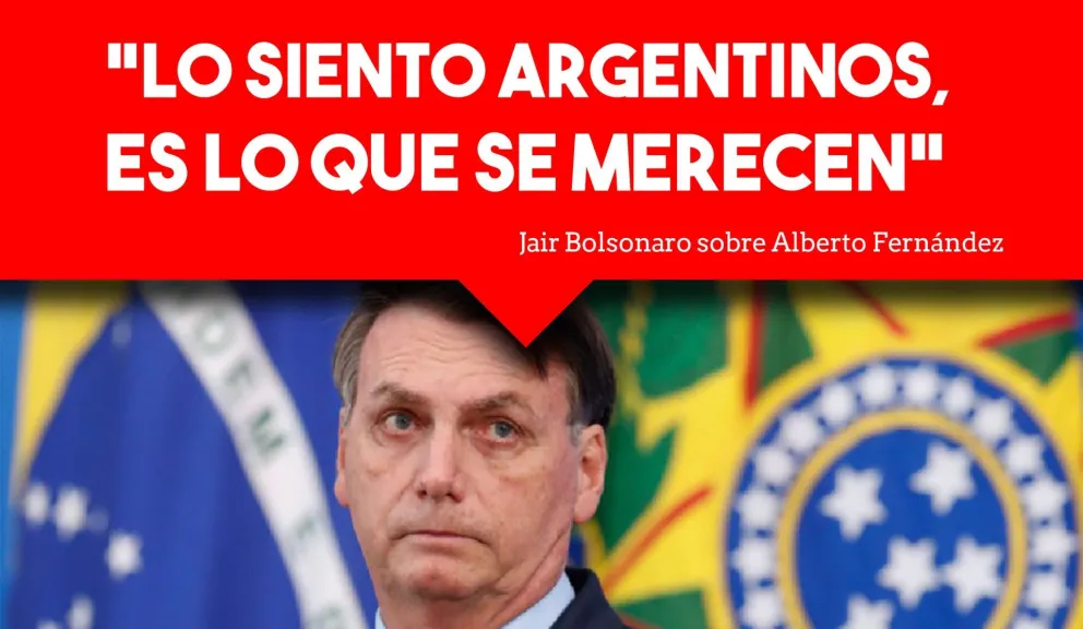 Bolsonaro volvió a apuntar contra Alberto Fernández