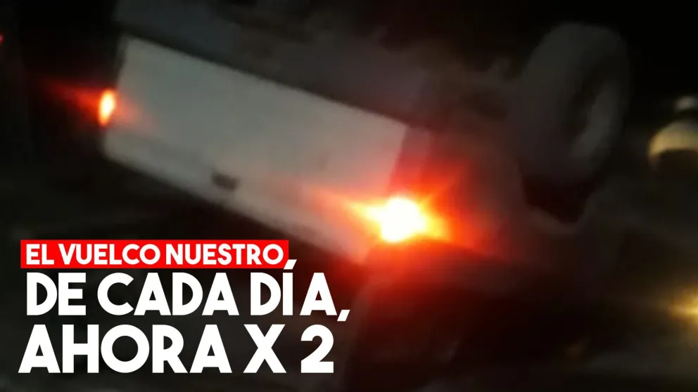 Con diferencias de horas, volcaron en Jáchal y en Iglesia