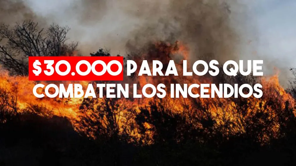 Los trabajadores que combaten incendios recibirán $10.000