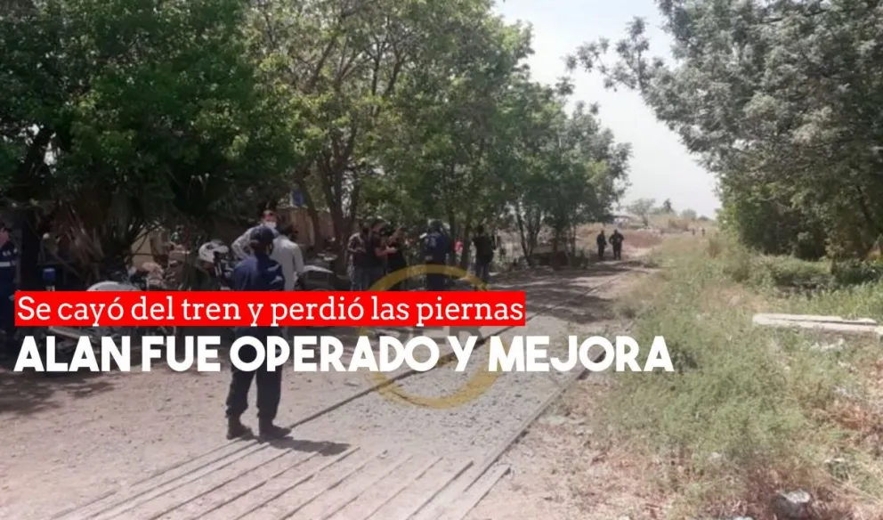 El niño que se cayó del tren y perdió las piernas mejora: está lúcido, consciente y sin respirador