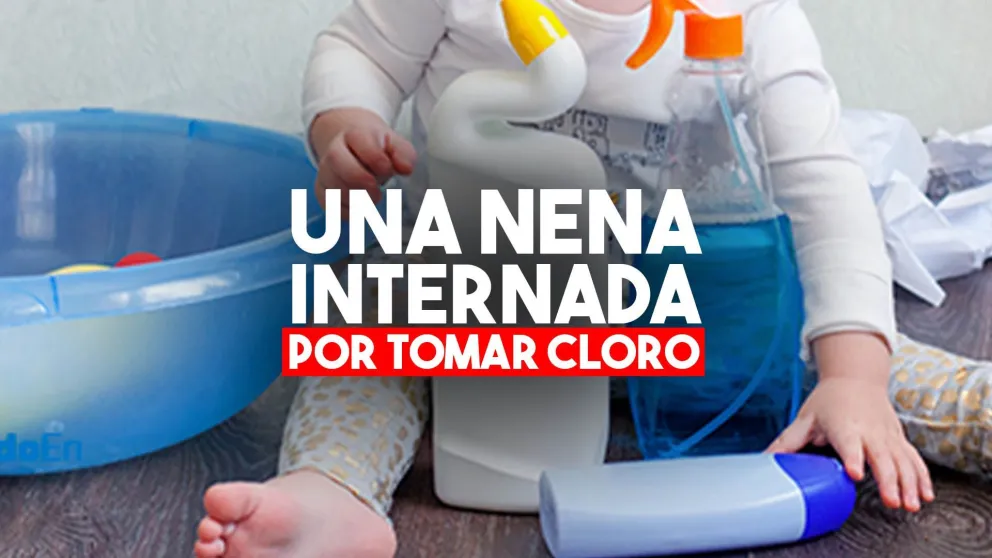 Una nena terminó internada por ingerir cloro
