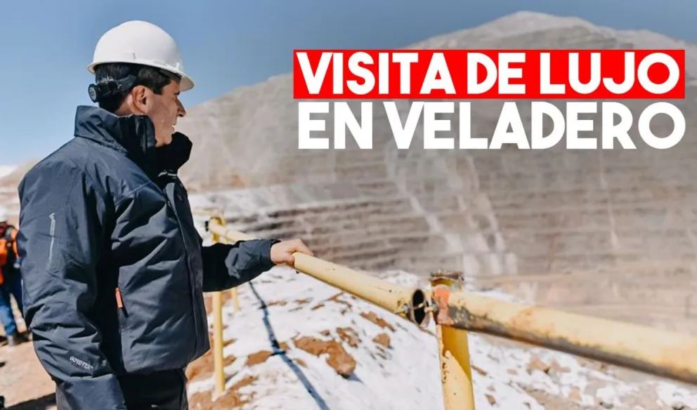 Sergio Uñac visitó y recorrió la mina Veladero