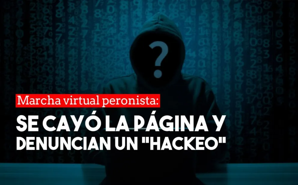 Se cayó la página de la marcha virtual y denuncian un ataque "hacker" masivo