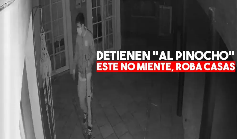 Jáchal: tras robar en una casa cayó "El Pinocho" un delincuente de 18 años