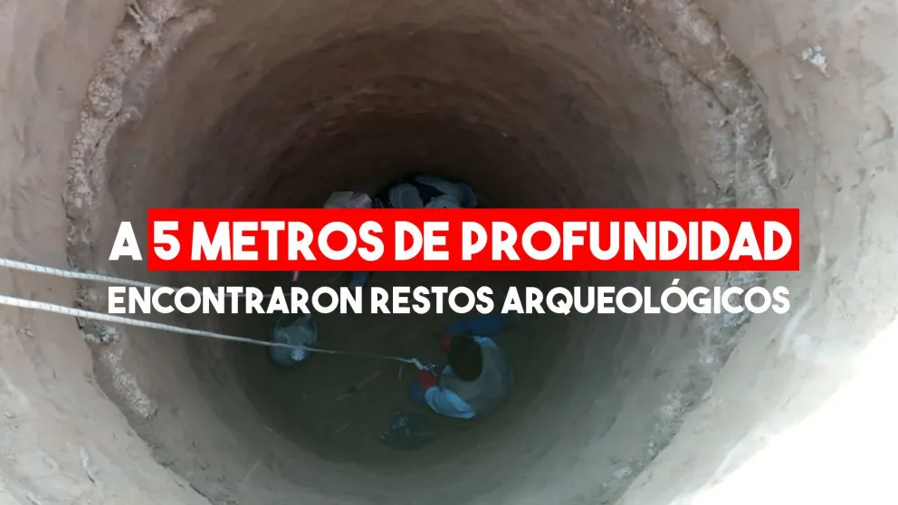 Hallaron restos arqueológicos en Albardón