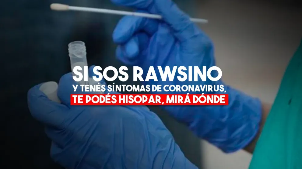 Coronavirus: en Rawson se realizarán hisopados gratuitos a sintomáticos