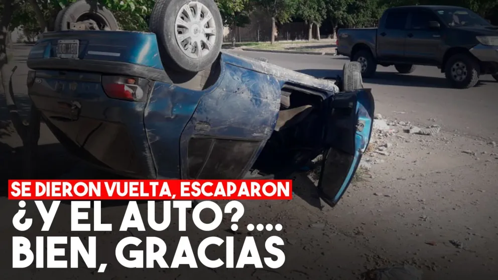 Se dieron vuelta y dejaron el auto abandonado