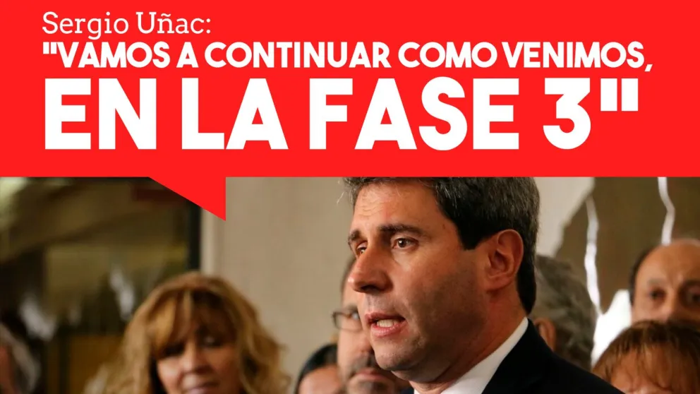 Uñac afirmó que la provincia seguirá en la misma fase en la que se encuentra
