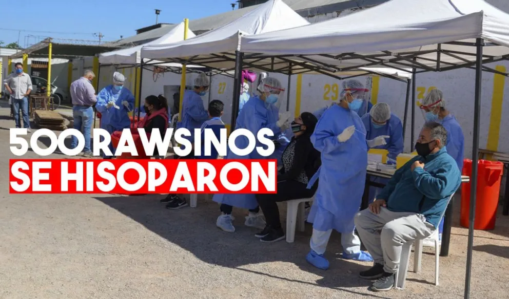 Se realizaron 500 hisopados en Rawson