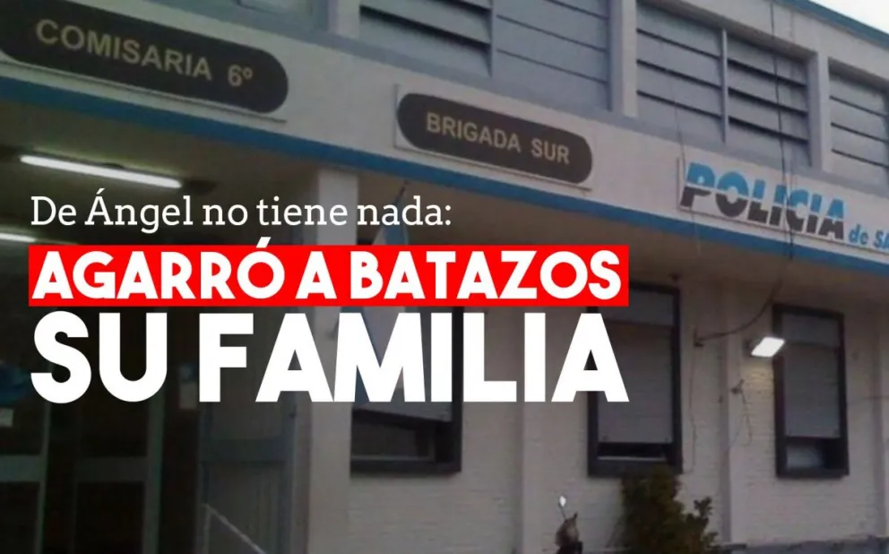 Furibundo atacó con un bate de beisbol a toda su familia
