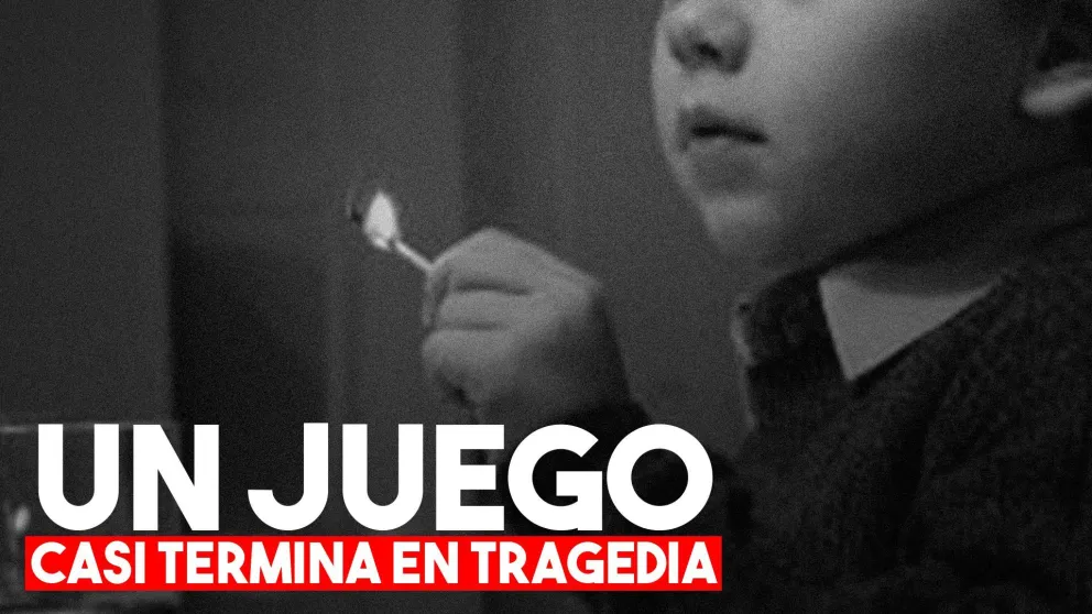 Un niño incendió una habitación por jugar con un encendedor