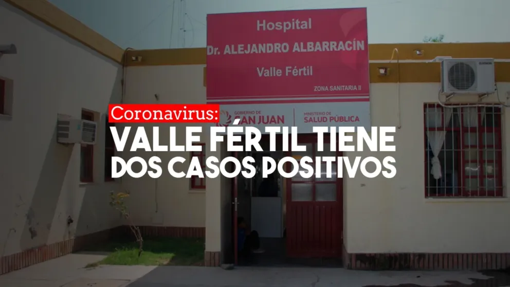 Confirmaron dos casos positivos de coronavirus en Valle Fértil