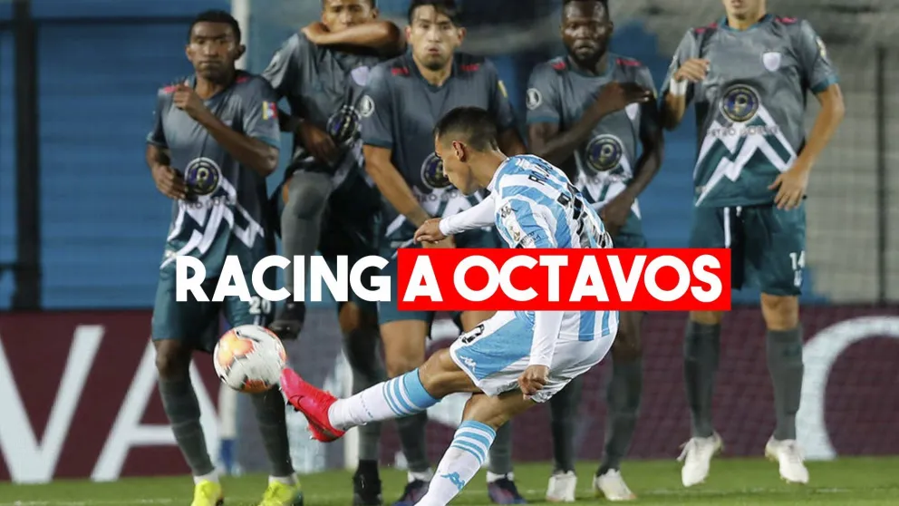 Tras la victoria, Racing pasó a octavos en la Libertadores