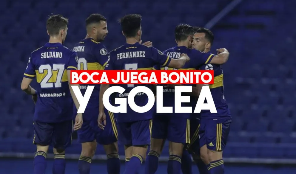 Boca golea a Caracas