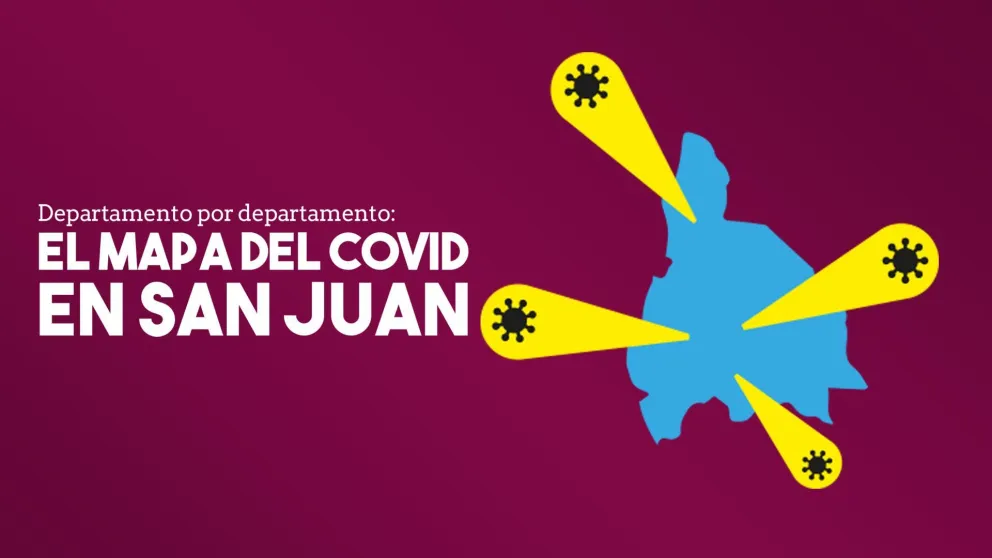 Departamento por departamento: el mapa de los casos de covid en San Juan