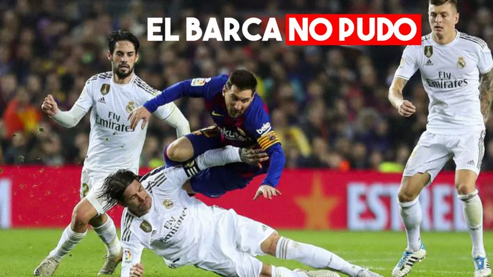 El Barcelona cayó contra el Real Madrid