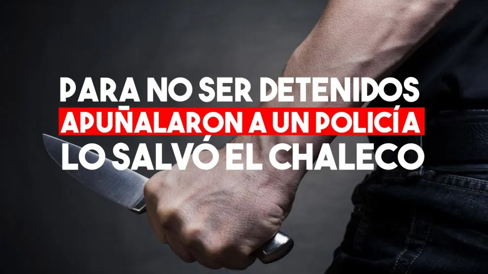 Dos sujetos golpearon a un hombre y apuñalaron a un policía