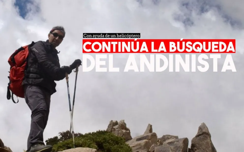 Continúa la búsqueda del deportista extraviado en el Cerro La Sal