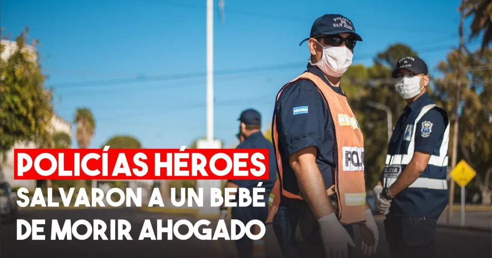 Policías salvaron a un bebé de un año y medio