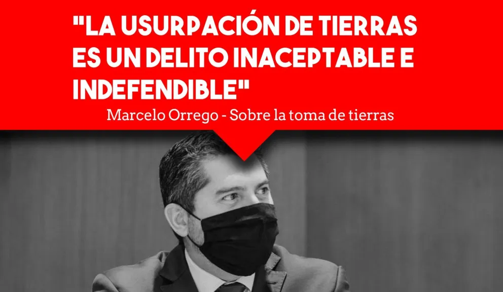 El diputado nacional, Marcelo Orrego, habló sobre la usurpación de tierras