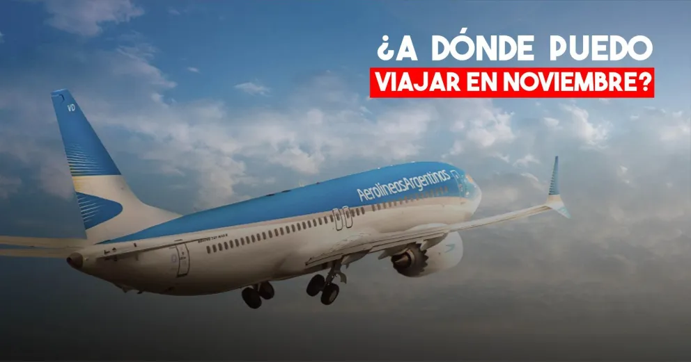 Aerolíneas Argentinas dio a conocer los vuelos de noviembre