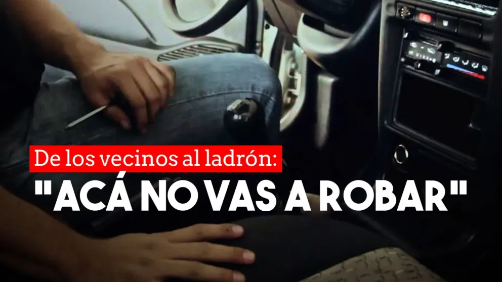 Robó el estéreo de un auto y los vecinos lo detuvieron