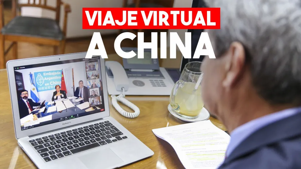 Gattoni tuvo una reunión virtual con el embajador argentino en China