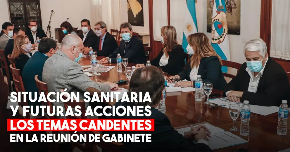 Sergio Uñac presidió una nueva reunión de Gabinete
