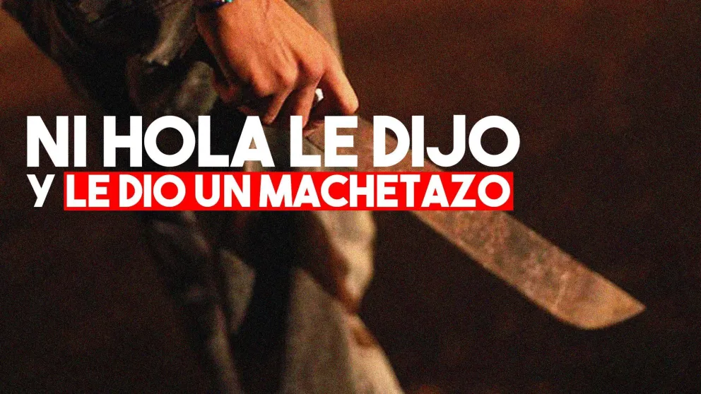 Un hombre terminó con el cráneo fracturado y una herida en la cabeza por un machetazo