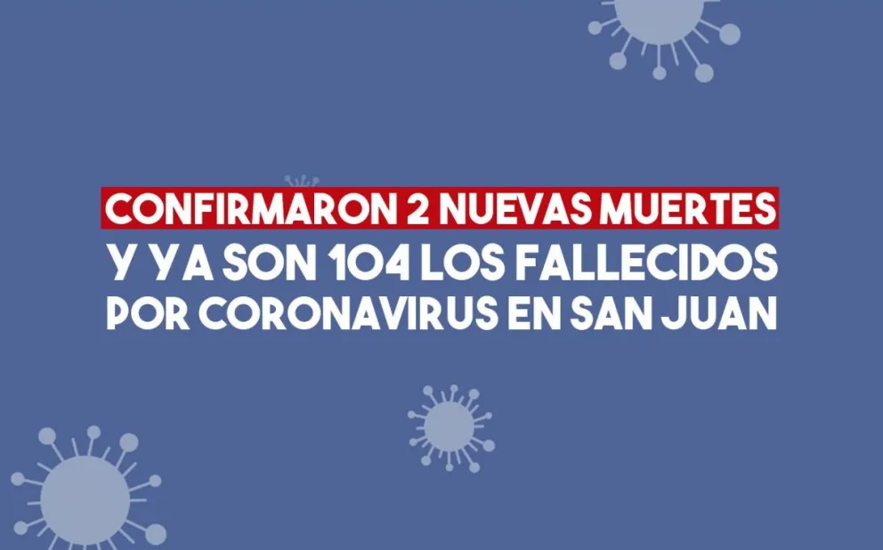 Confirmaron dos nuevas muertes por covid-19 en San Juan