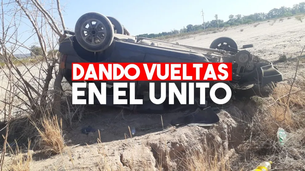 Iba borracho, perdió el control del auto y volcó