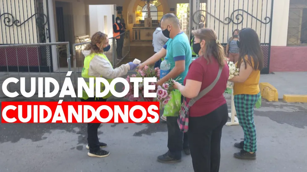 Pocito: riguroso operativo en el Cementerio Municipal ante la gran concurrencia de personas