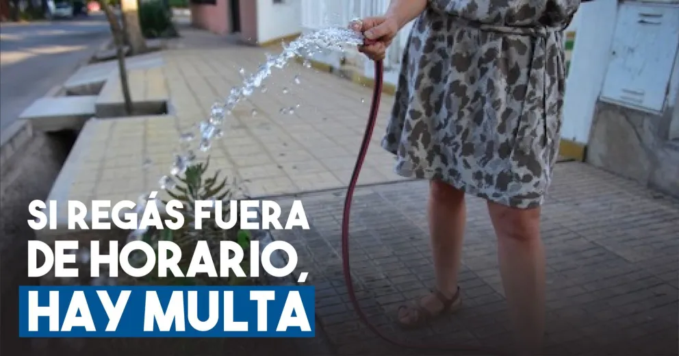 OSSE informó el nuevo horario restringido de riego y pondrá más inspectores a controlar