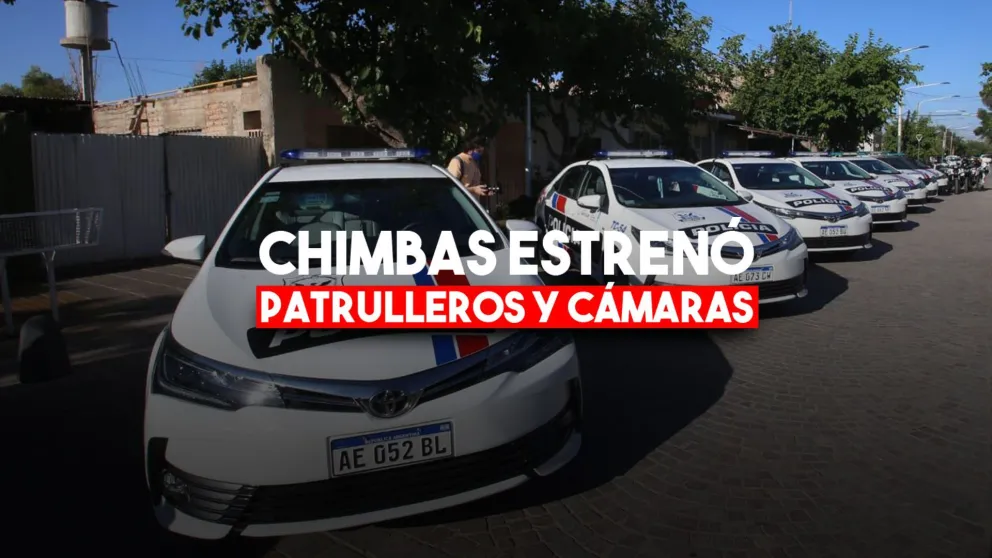 Chimbas sumó nuevas movilidades policiales y cámaras