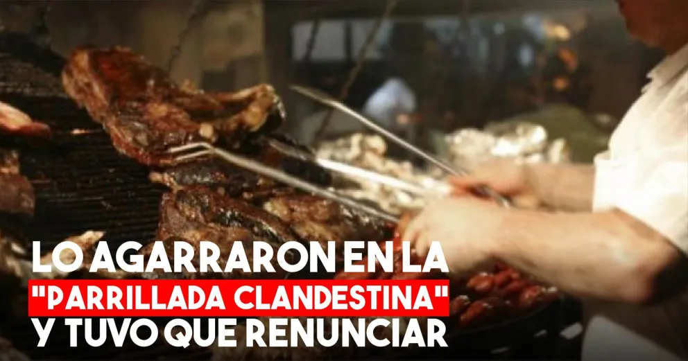 Renunció el funcionario que estaba en la parrillada clandestina