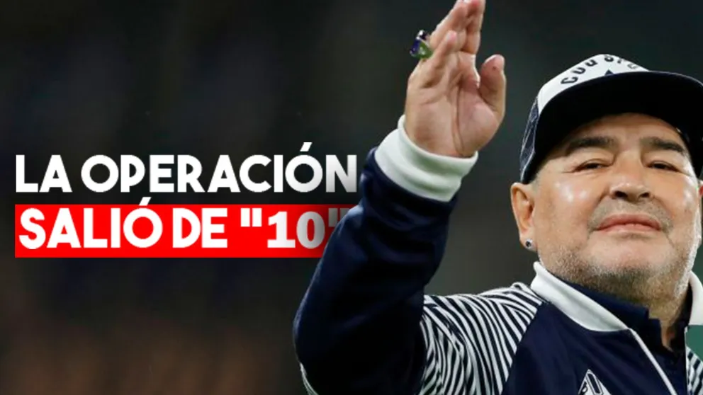 Maradona fue operado con éxito