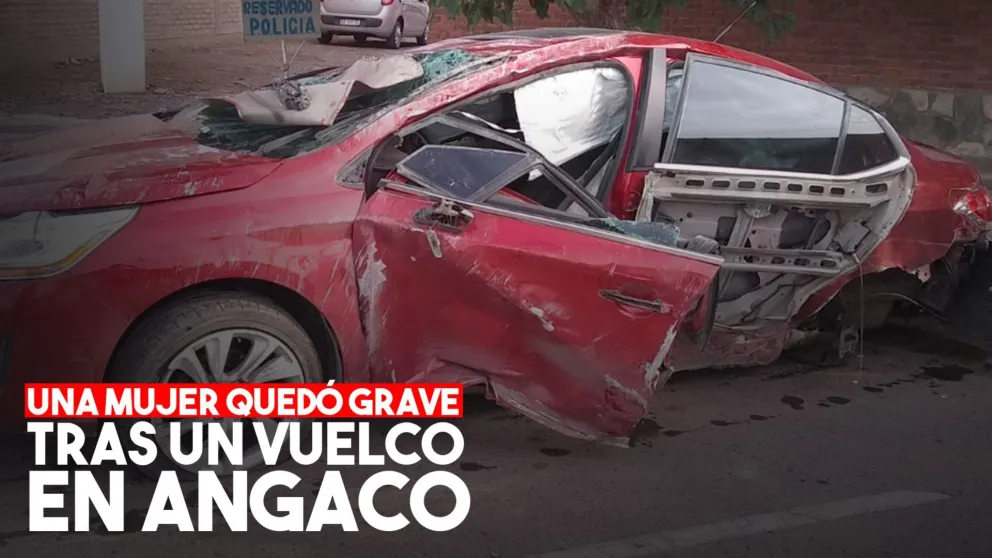 Perdió el control y volcó: su acompañante esta grave