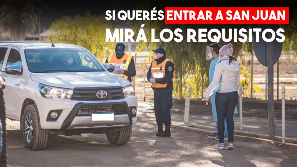 Nuevo protocolo para el ingreso a San Juan