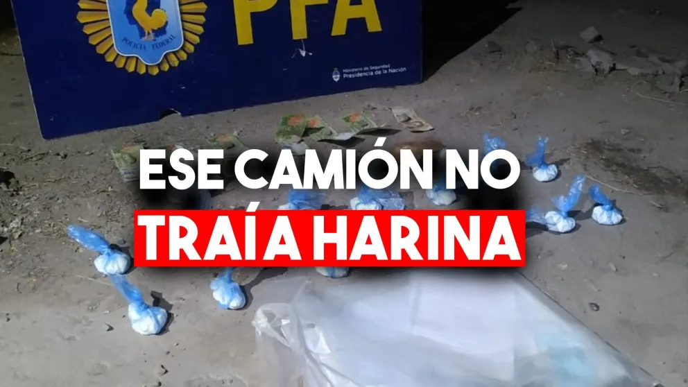 Encontraron más de un kilo de cocaína escondido en un camión