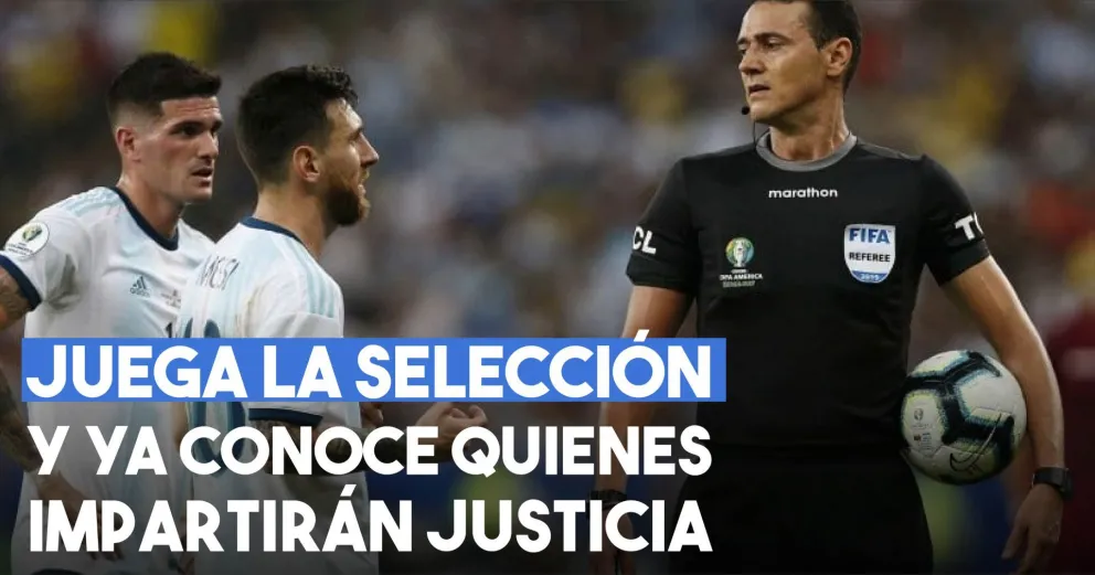 Los árbitros de la Selección Argentina serán Raphael Claus y Wilmar Roldán