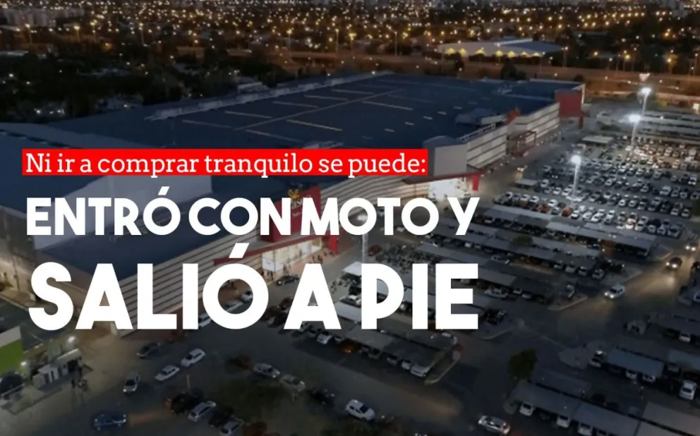 Fue a hacer las compras y cuando salió, le habían robado la moto