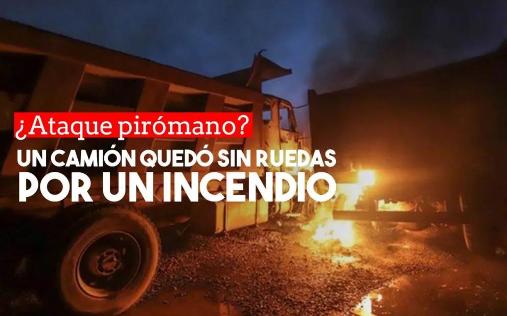 Se incendió el camión del hijo de un diputado provincial