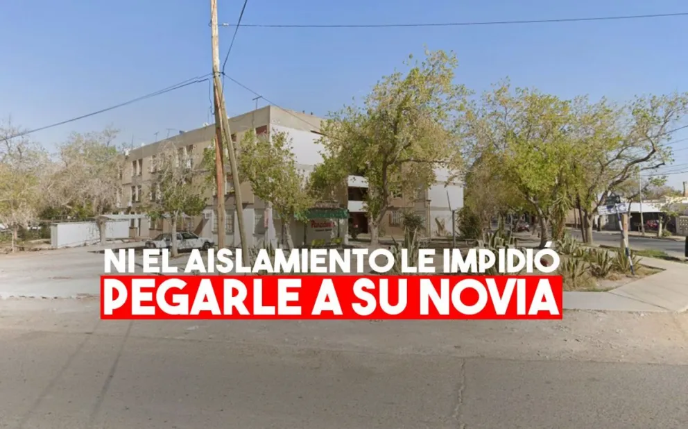 Rompió el aislamiento y le pegó a su pareja
