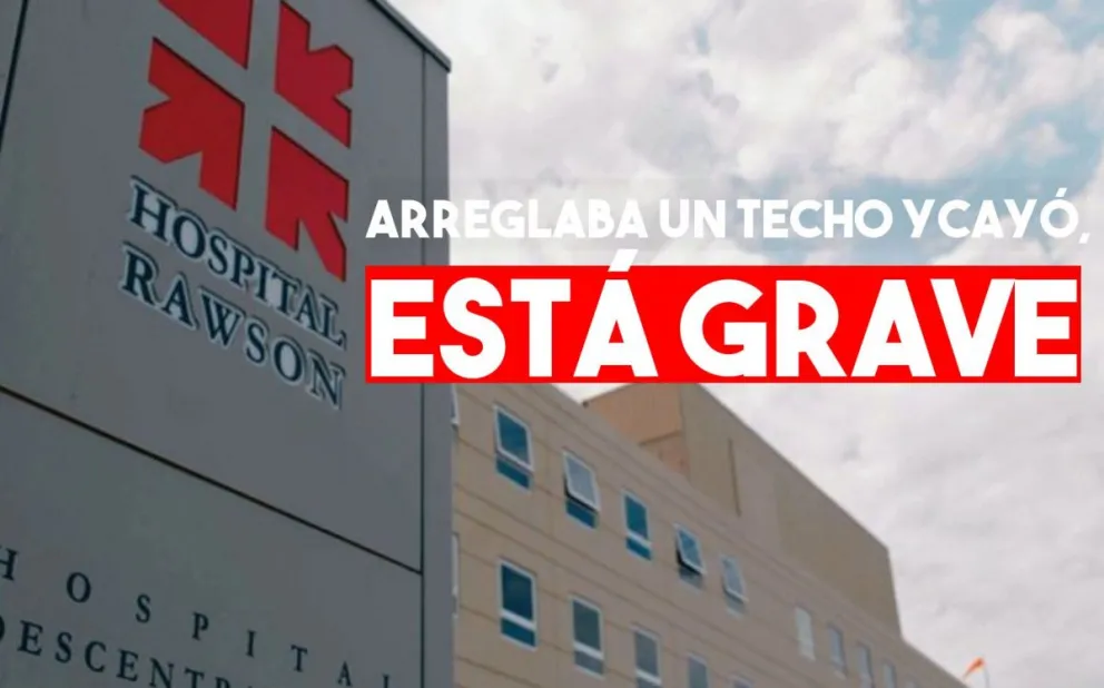 Un hombre cayó desde un techo y está delicado