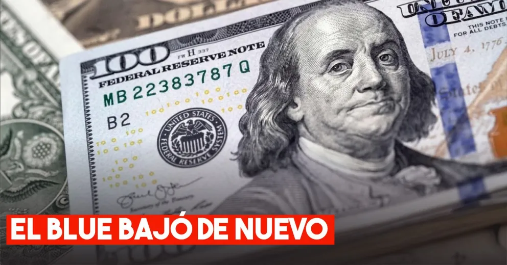 El dólar blue alcanza su valor más bajo en un mes