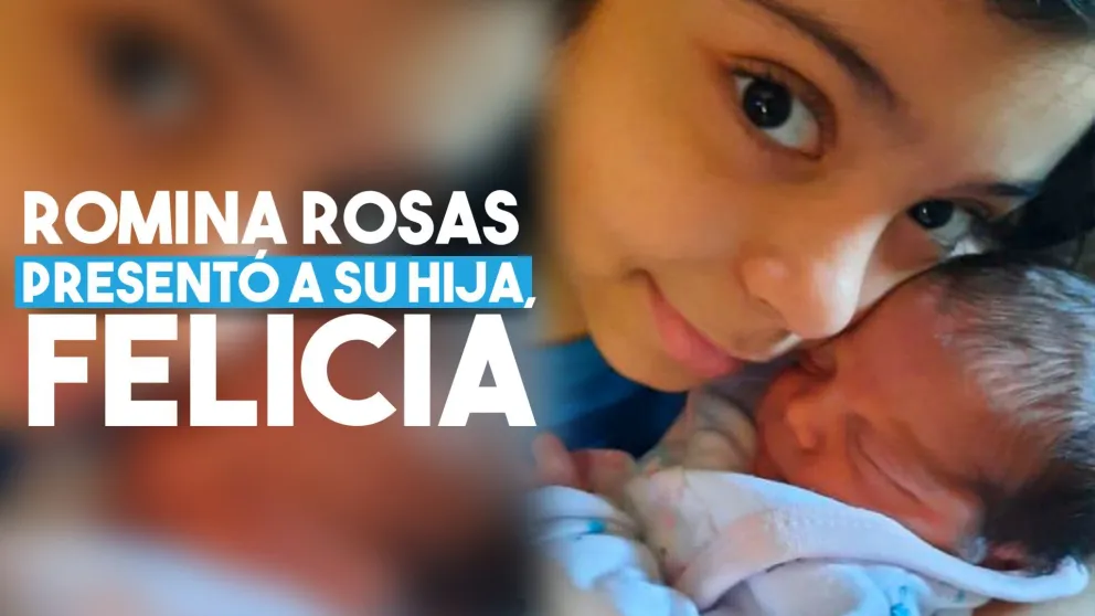 Romina Rosas presentó a su beba en las redes sociales