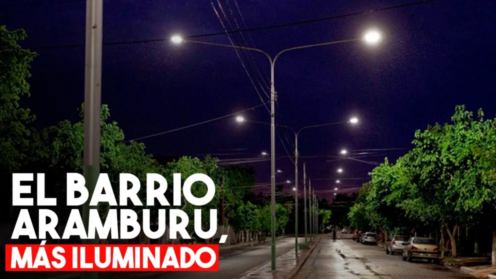 Uñac y Martín inauguraron las nuevas luminarias del Barrio Aramburu