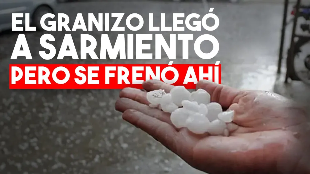 El granizo dañó cultivos y plantaciones en Sarmiento