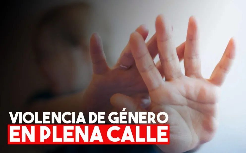 Le pegó a su pareja en plena vía pública y lo detuvieron